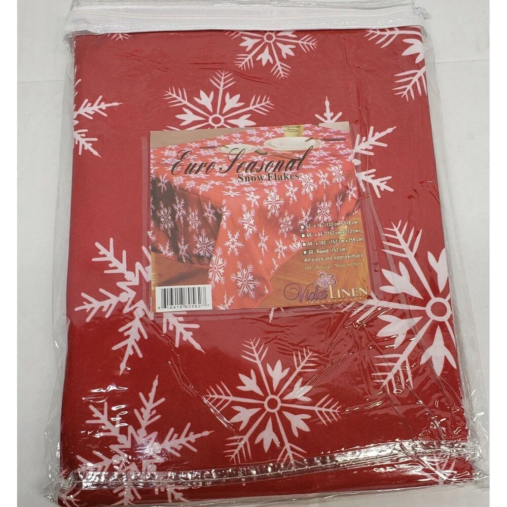 Printed Fabric Tablecloth, 60